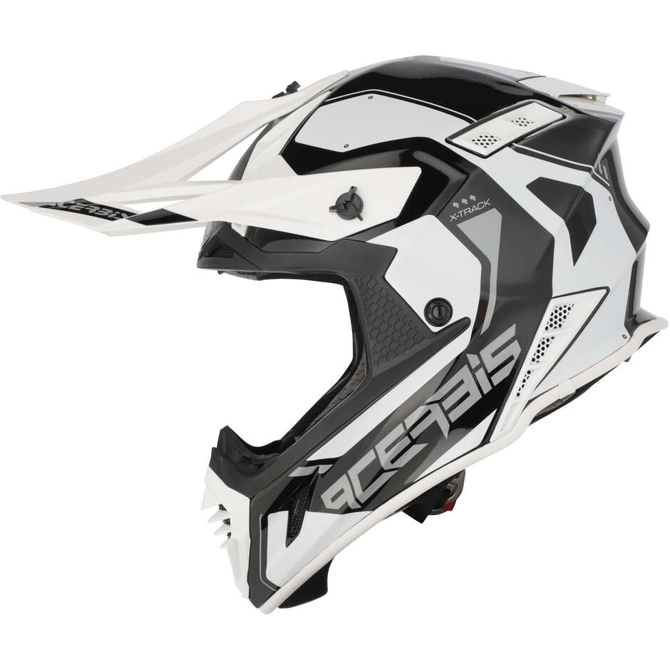 Acerbis X-TRACK 2206 Black White Cross Motorcycle Helmet