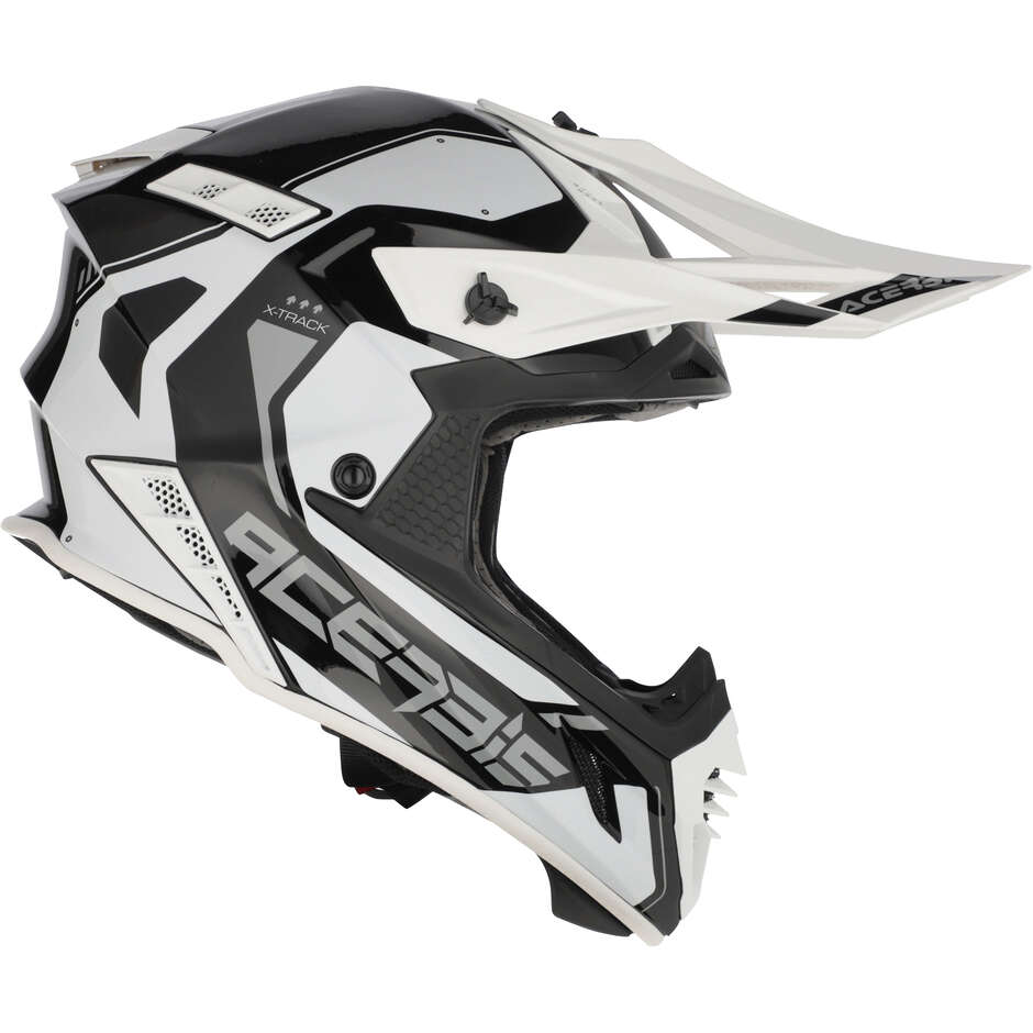 Acerbis X-TRACK 2206 Black White Cross Motorcycle Helmet