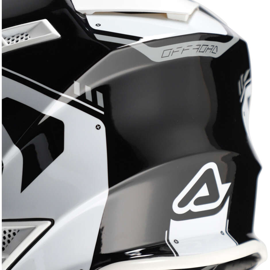 Acerbis X-TRACK 2206 Black White Cross Motorcycle Helmet