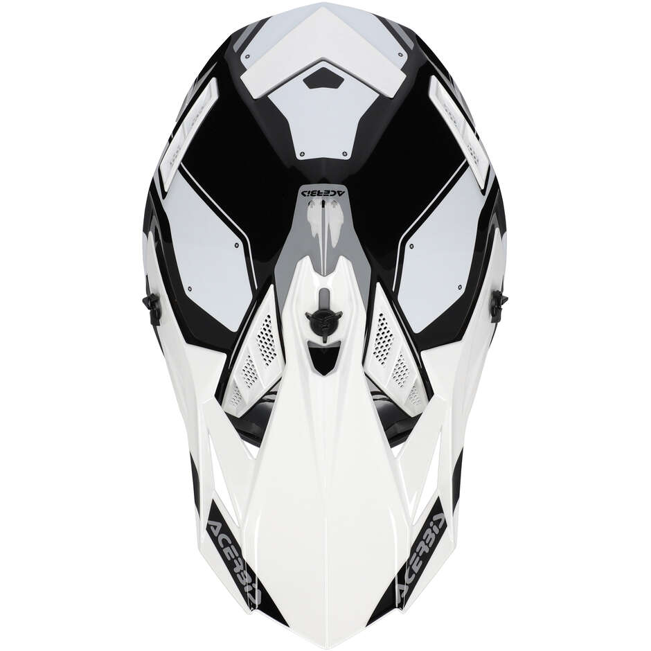Acerbis X-TRACK 2206 Black White Cross Motorcycle Helmet