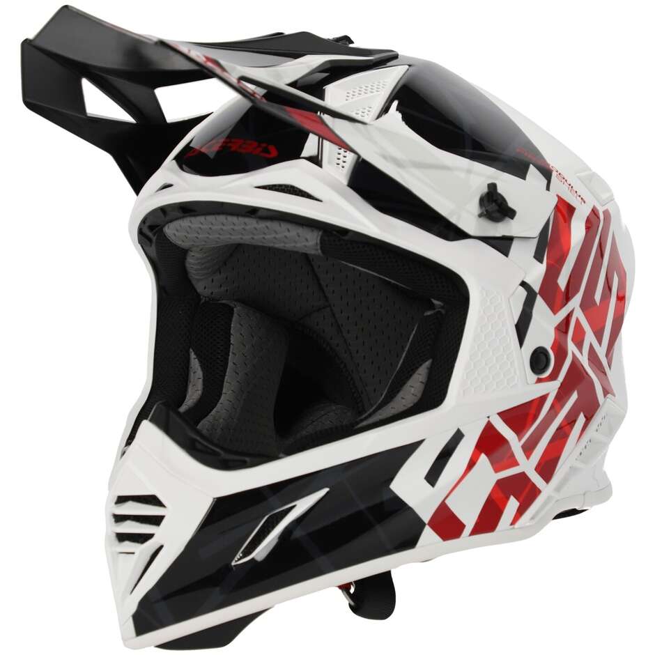 Acerbis X-TRACK 2206 Black White Moto Cross Helmet