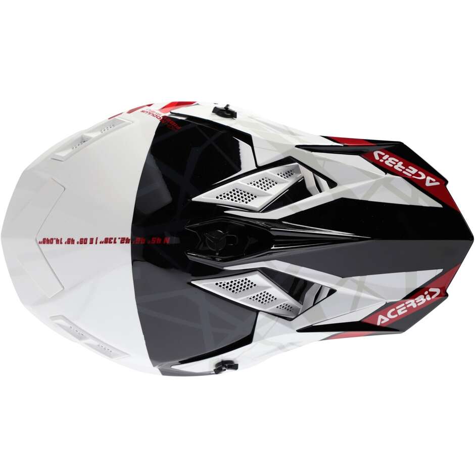 Acerbis X-TRACK 2206 Schwarz Weiß Moto Cross Helm