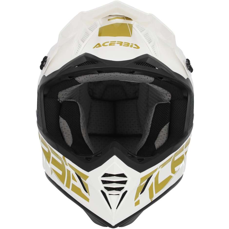 Acerbis X-TRACK 2206 White Gold Moto Cross Helmet
