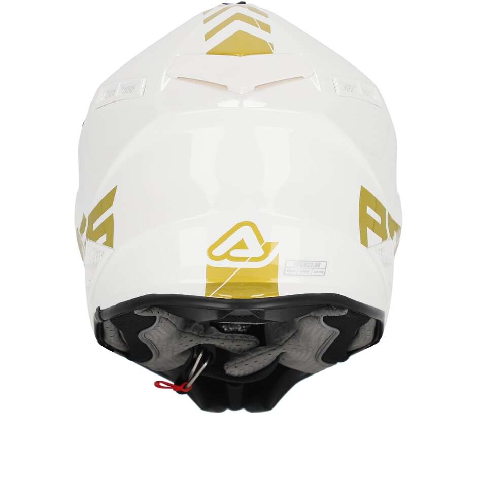 Acerbis X-TRACK 2206 White Gold Moto Cross Helmet