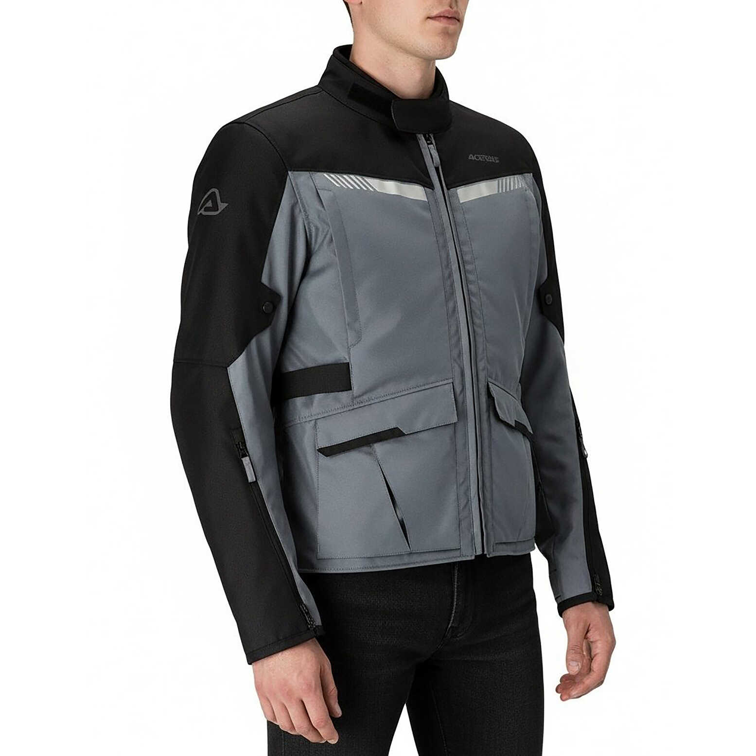 Acerbis X-TRAIL Medium Gray Touring Motorcycle Jacket For Sale