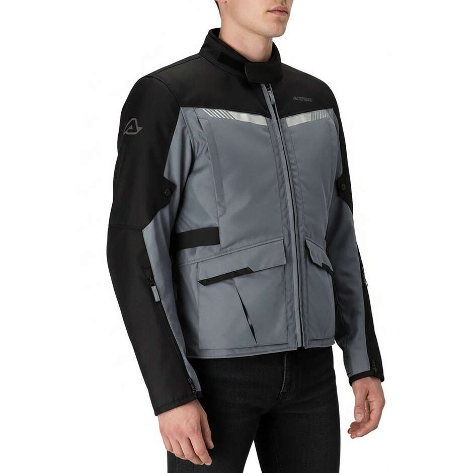 Acerbis X-TRAIL Mittelgraue Touring-Motorradjacke