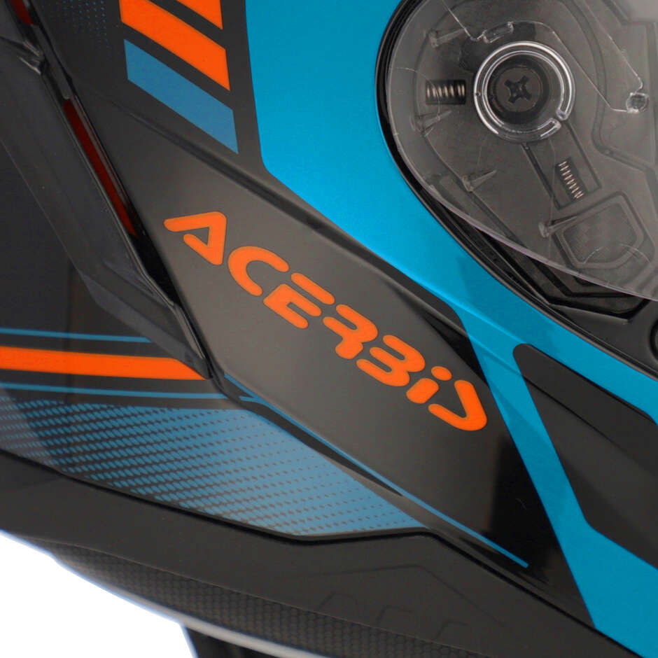 ACERBIS X-WAY Full Face Motorcycle Helmet Blue Orange