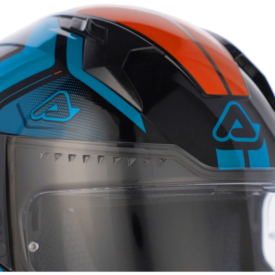ACERBIS X-WAY Full Face Motorcycle Helmet Blue Orange