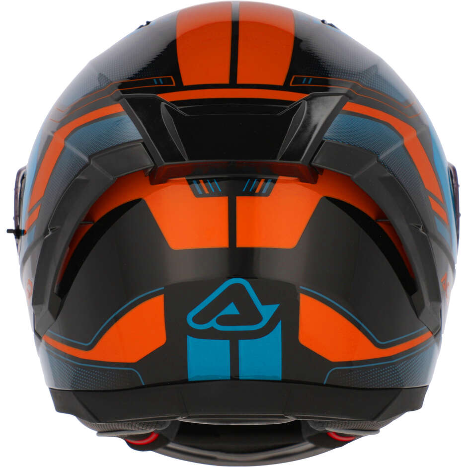 ACERBIS X-WAY Full Face Motorcycle Helmet Blue Orange
