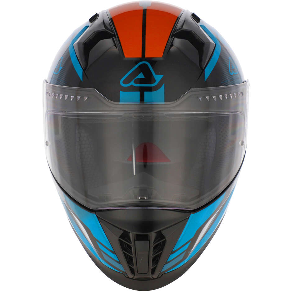 ACERBIS X-WAY Full Face Motorcycle Helmet Blue Orange