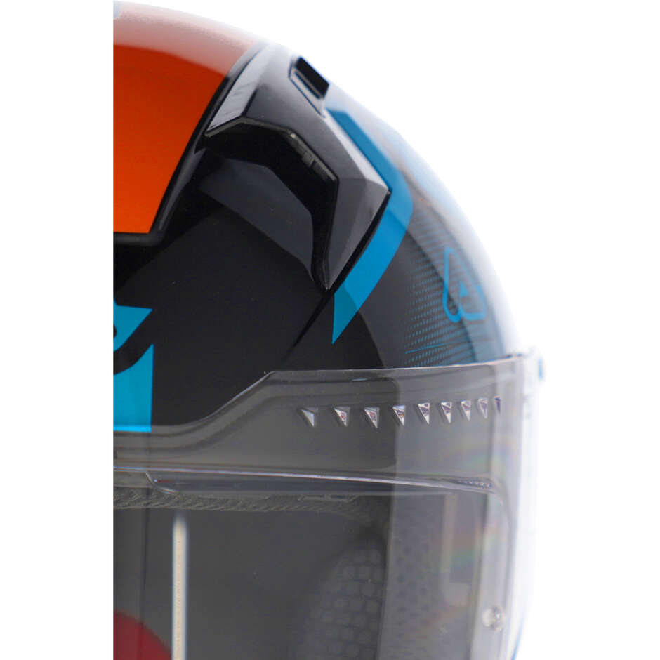 ACERBIS X-WAY Full Face Motorcycle Helmet Blue Orange