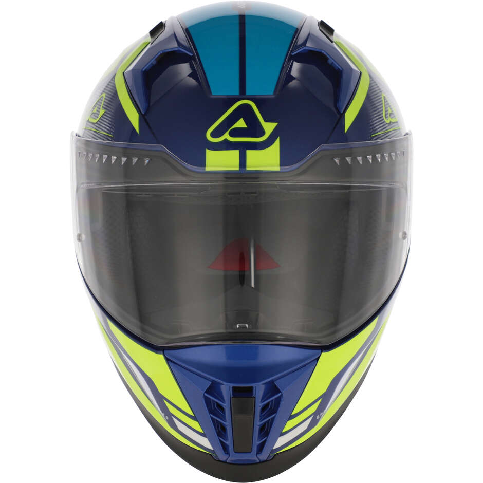 ACERBIS X-WAY Full Face Motorcycle Helmet Blue Yellow