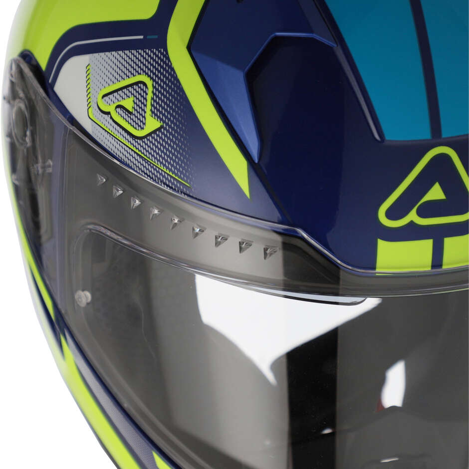 ACERBIS X-WAY Full Face Motorcycle Helmet Blue Yellow