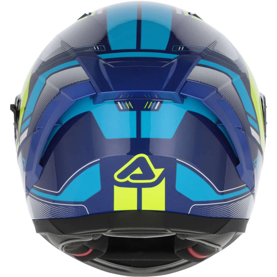 ACERBIS X-WAY Full Face Motorcycle Helmet Blue Yellow