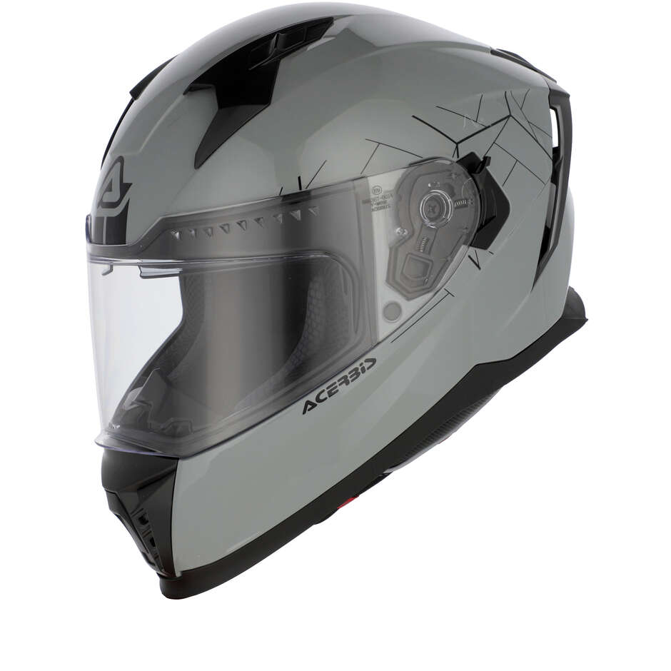 ACERBIS X-WAY Full Face Motorcycle Helmet Grey