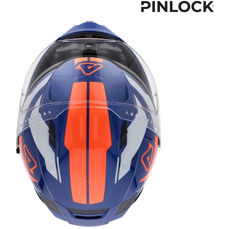 ACERBIS X-WAY Full Face Motorcycle Helmet Orange Blue
