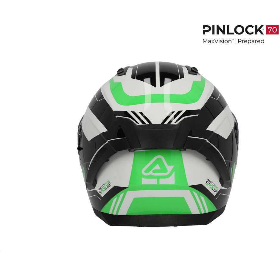 ACERBIS X-WAY GRAPHIC Full Face Motorcycle Helmet Black Green