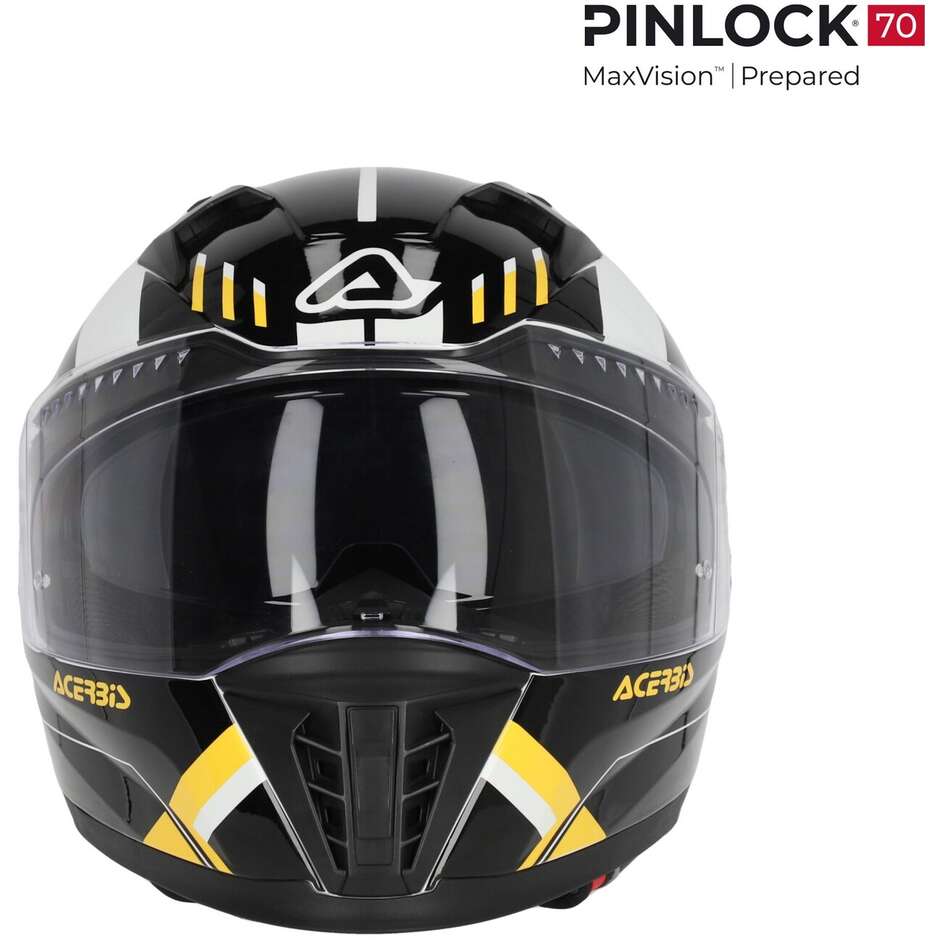 ACERBIS X-WAY GRAPHIC Full Face Motorcycle Helmet Black Yellow