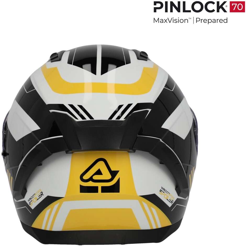 ACERBIS X-WAY GRAPHIC Full Face Motorcycle Helmet Black Yellow