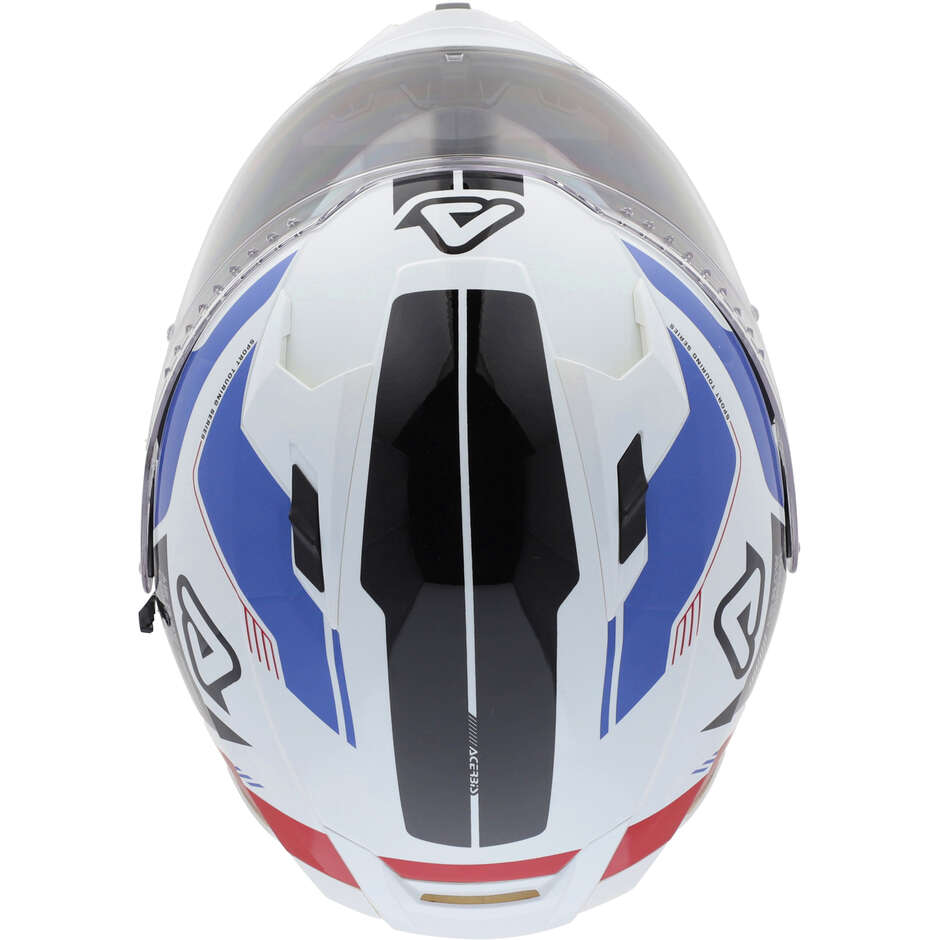 ACERBIS X-WAY Integral-Motorradhelm Weiß Blau