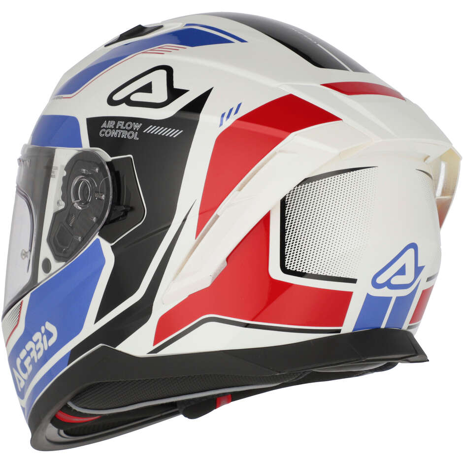 ACERBIS X-WAY Integral-Motorradhelm Weiß Blau