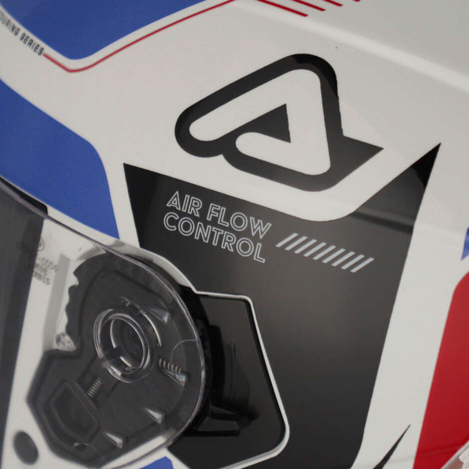 ACERBIS X-WAY Integral-Motorradhelm Weiß Blau