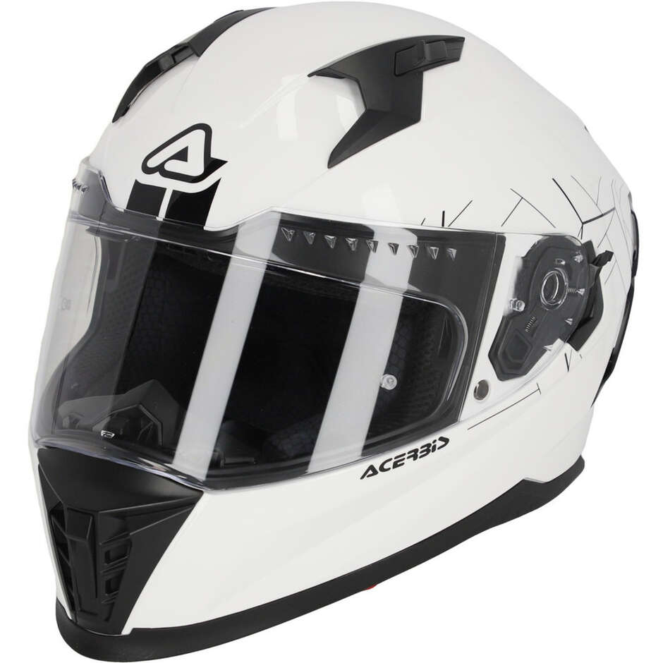 ACERBIS X-WAY Integral-Motorradhelm Weiß