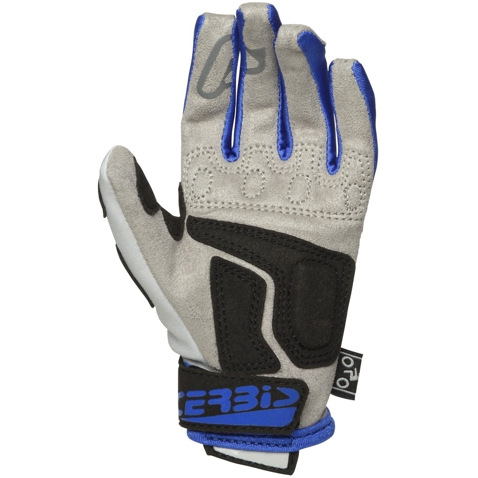 AcerbisCE MX-XK KID Blue Gray Cross Enduro Motorcycle Gloves