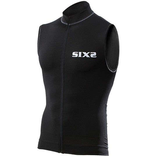 Activewear sans manches technique Sixs BIKE2 Carbon Black