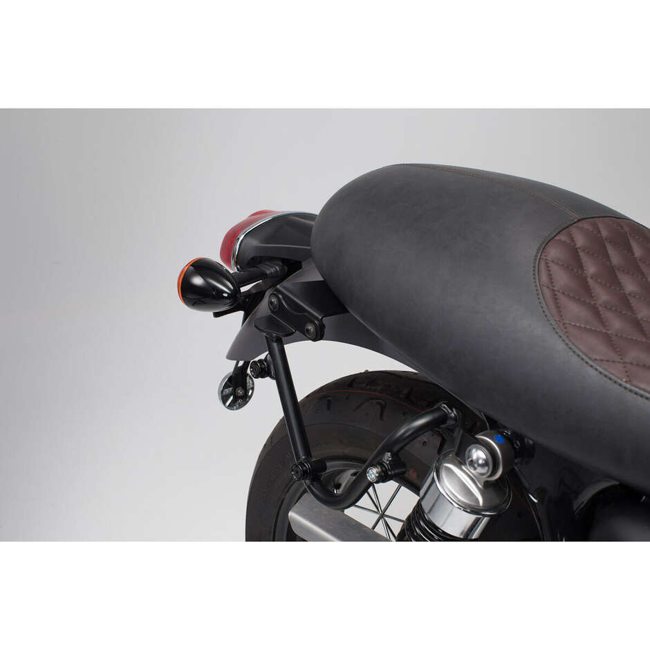 Adaptateur de cadre latéral Slc/V-Loc gauche noir Sw-Motech HTA.11.743.12001 pour Bonneville T100/T120 (15-)