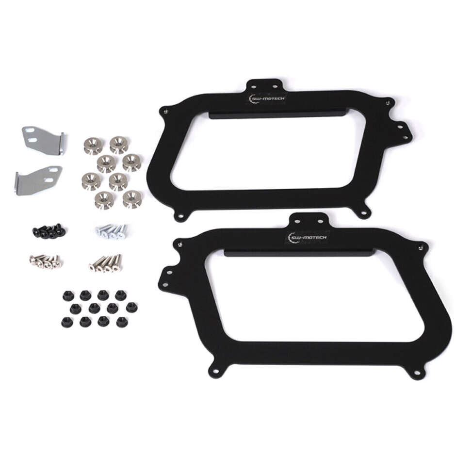 Adapter-Kit für Givi Seitenkofferträger Schwarz Sw-Motech KFT.00.152.10700/B zur Montage von 2 Koffern