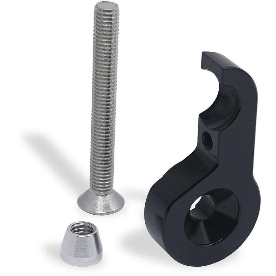 Adattatore M8 MRA01B per specchio end-bar Rocket - DX CNC Racing Nero