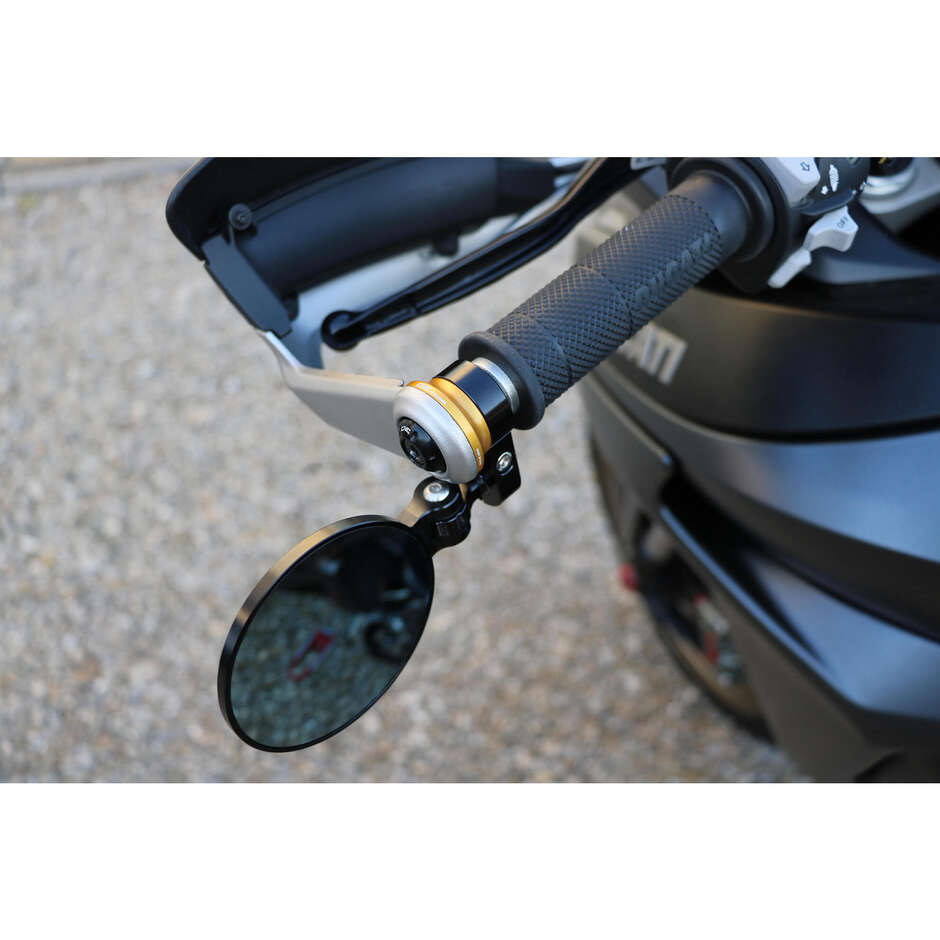 Adattatore specchio bar-end Rocket MRA03 per Multistrada CNC Racing Oro