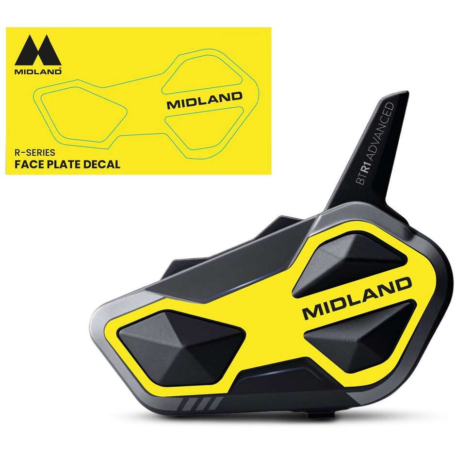 Adesivo Midland Style Cover YELLOW HORIZON Per Interfoni della Linea R (1pz.)