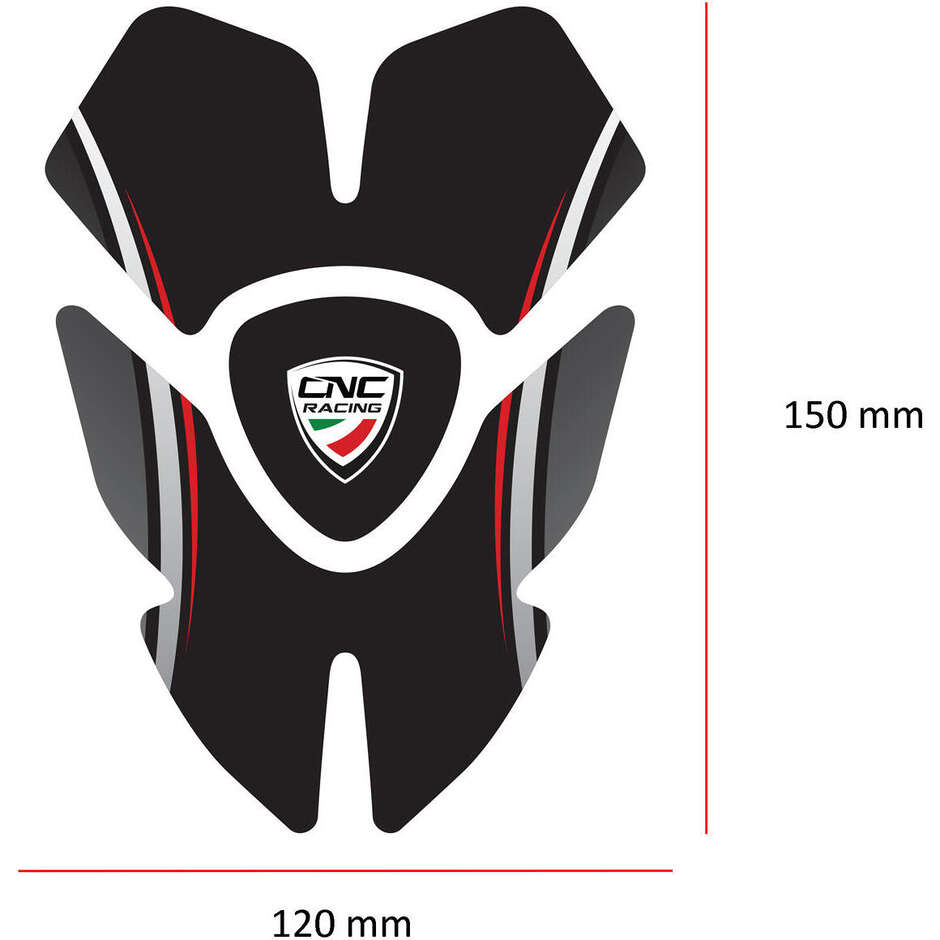 Adesivo protezione serbatoio carburante Ducati FP001 CNC Racing Nero