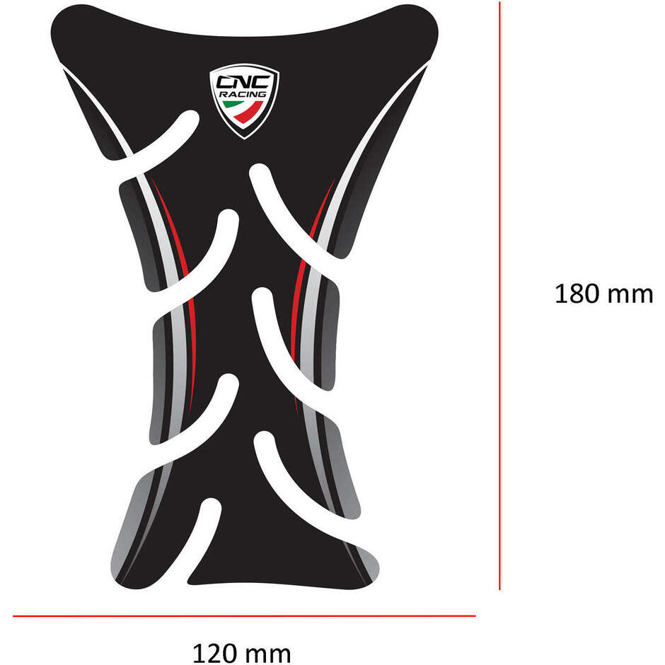 Adesivo protezione serbatoio carburante Ducati FP002 CNC Racing Nero