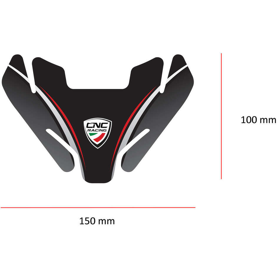 Adesivo protezione serbatoio carburante Ducati FP006 CNC Racing Nero