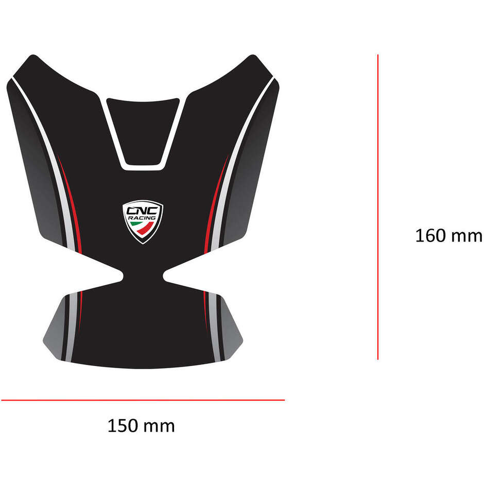 Adesivo protezione serbatoio carburante Ducati FP008 CNC Racing Nero