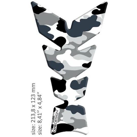 Adhesive Protection For Tank Print Arctic Camouflage Pattern