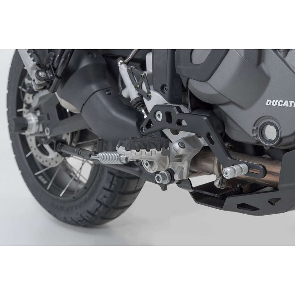 Adjustable Footrests Kit Evo Sw-Motech FRS.22.112.10201/B Ducati Multistrada V4 Silver
