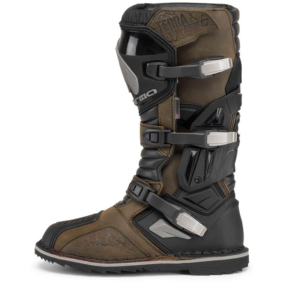 ADV ATV QUAD Forma TERRA EVO Marron Bottes de moto