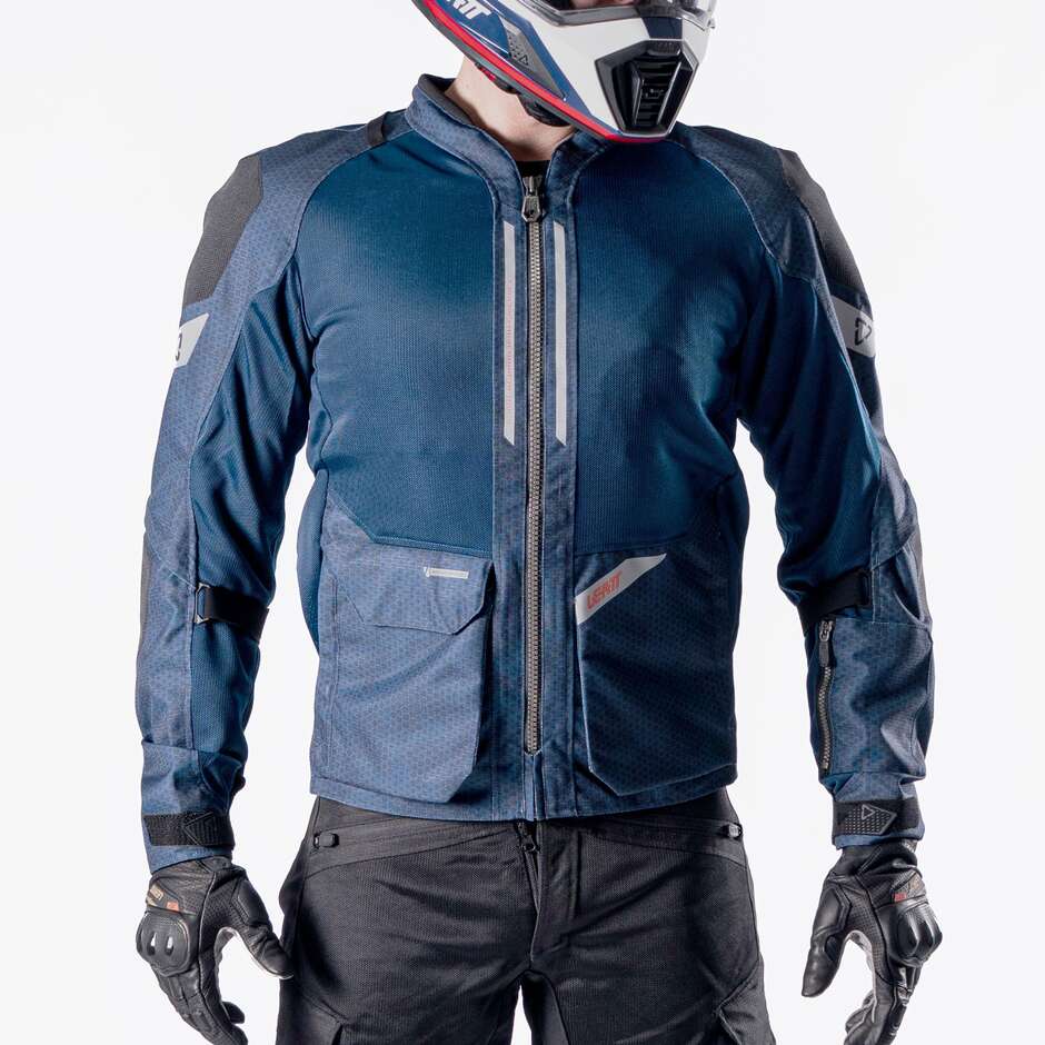 ADV FlowTour 4.5 Short Leatt Jacket Midnight Blue