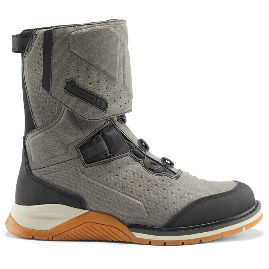 Adventure Icon ALCAN WP CE Gray Motorcycle Boots
