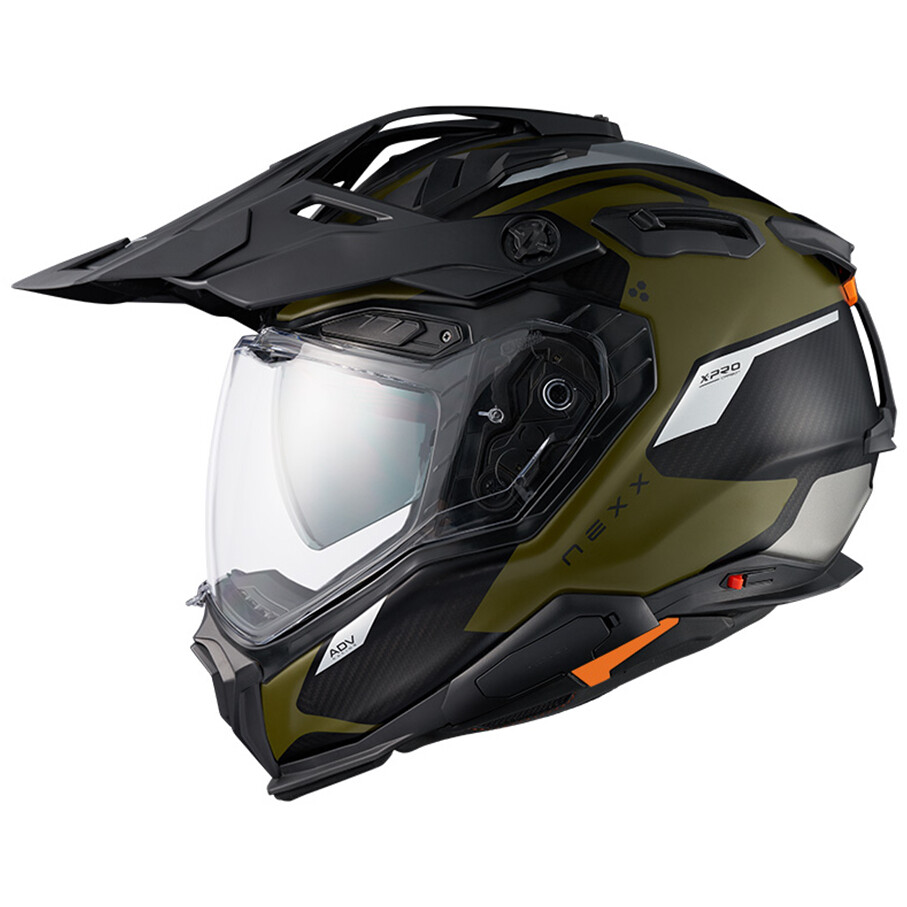 Adventure Nexx X.WED3 KEYO Green Silver Matt Motorcycle Helmet