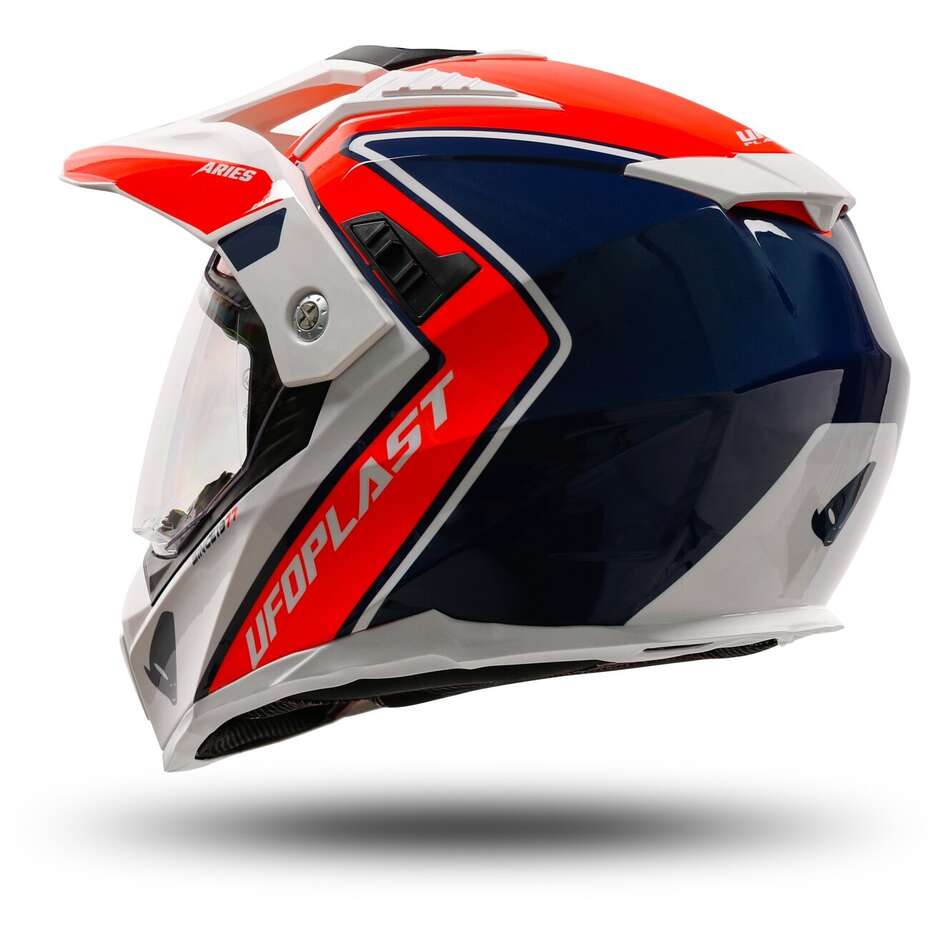 Adventure Off-Road Motorcycle Helmet Ufo ARIES Red Blue