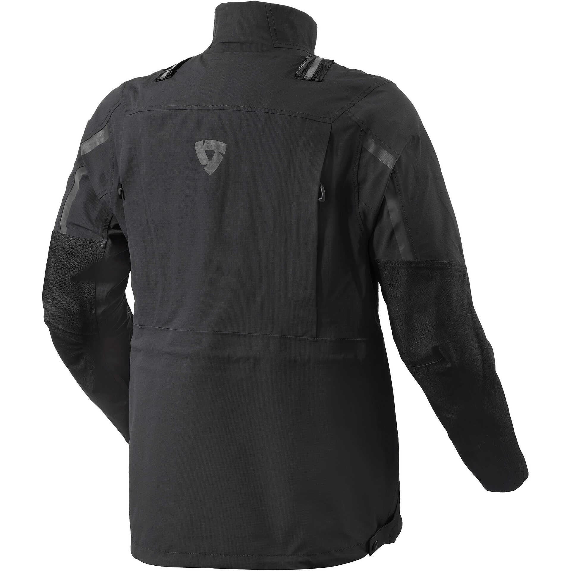 Adventure Touring Motorcycle Jacket Rev'it BLACKWATER 2 H2O Black For ...