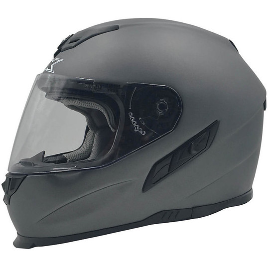 AFX FX-105 Thunderchief Solid Gray Frost Helmet Integral Helmet