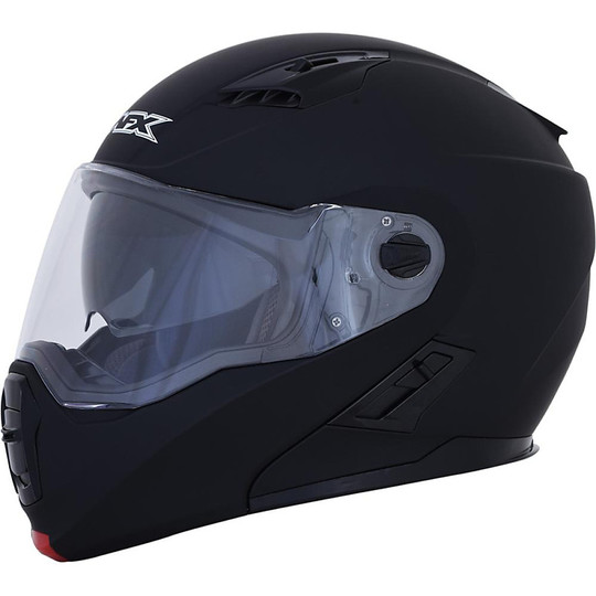 Afx FX-111 Modular Motorcycle Helmet with Mono Black Opaque Visor