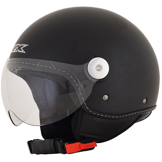 AFX FX-33 Moto Jet Helmet Black Solid Black