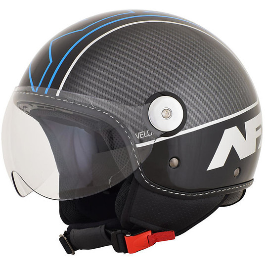 AFX FX-33 Quick Release Moto Helmet Black Glossy Black